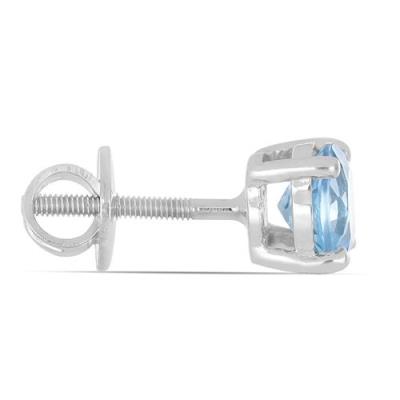 BUY REAL SWISS BLUE TOPAZ GEMSTONE EARRINGS IN 925 SILVER